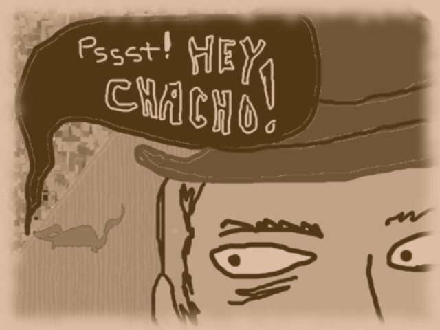 "The rat was so hungry that it learned to speak so it could demand food."
