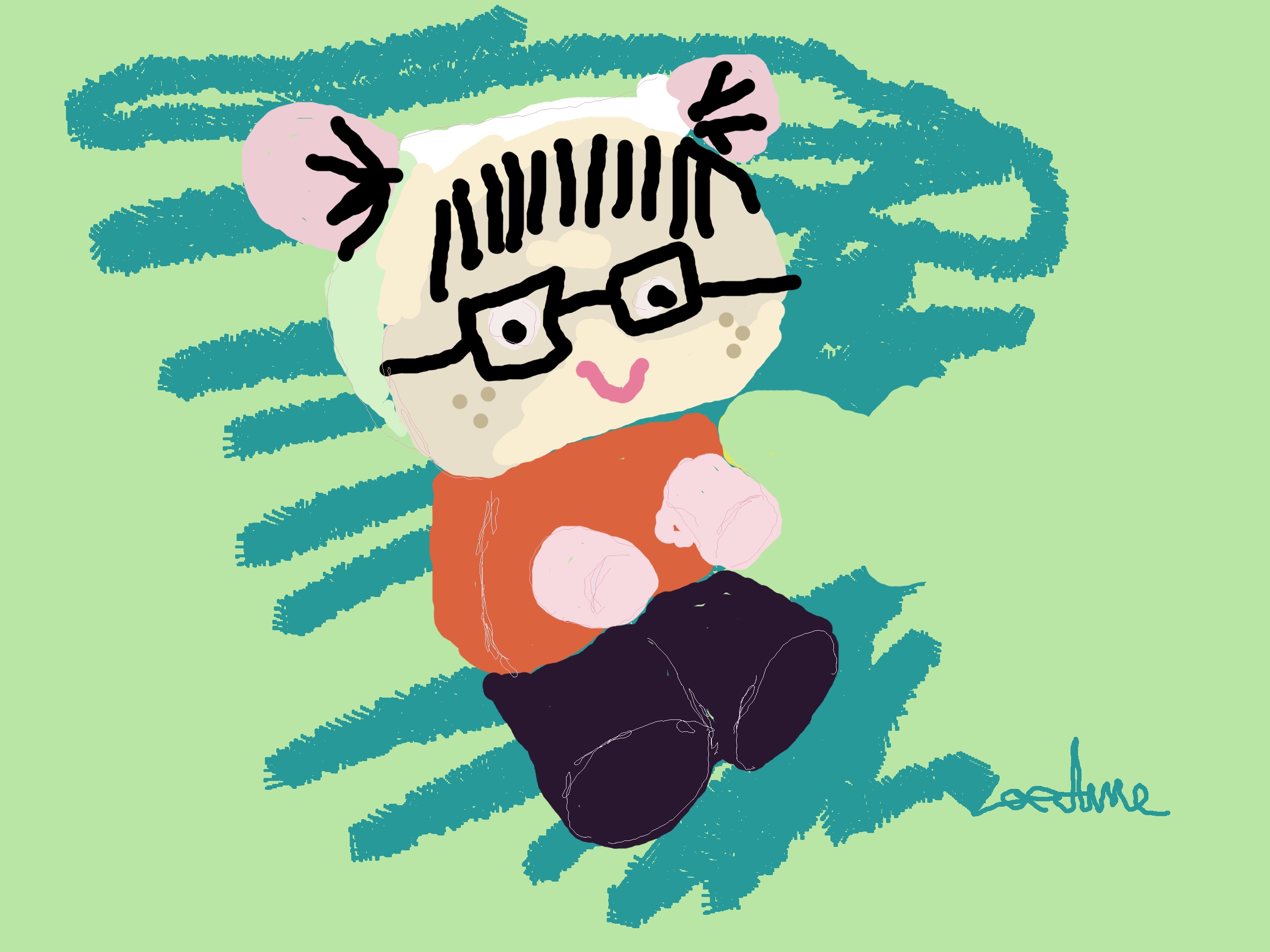"I've got to shmallow down like this little dude."